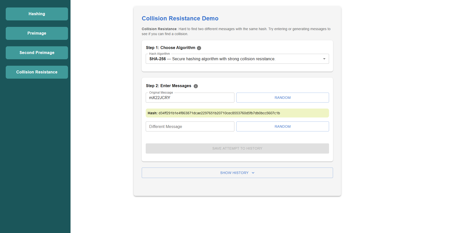 Collision Resistance